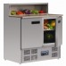 Polar G603: 2 door marble Top Pizza Preparation Counter with Marble Top Section
